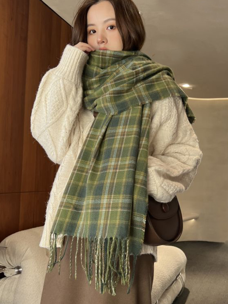 Woven Scarf Blanket - Новый женский шарф из имитации кашемира,