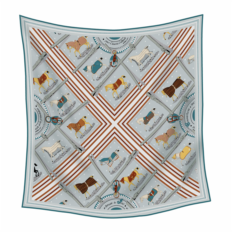 Woven Scarf Blanket - Шелковый кашемировый шарф 90 см с