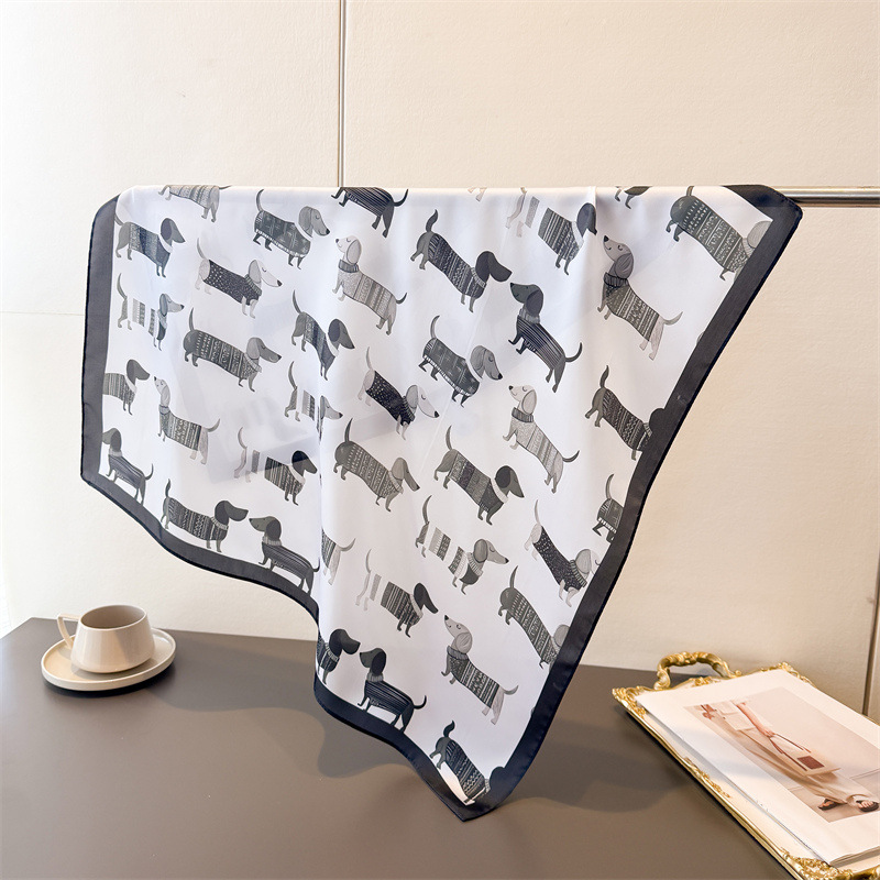 Bandana Cotton - Женский хлопковый квадратный платок с принтом