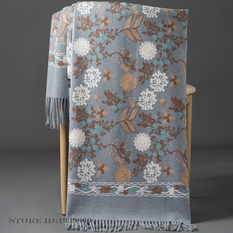 Женский кашемировый пашминовый – обзор и цена Woven Scarf Blanket