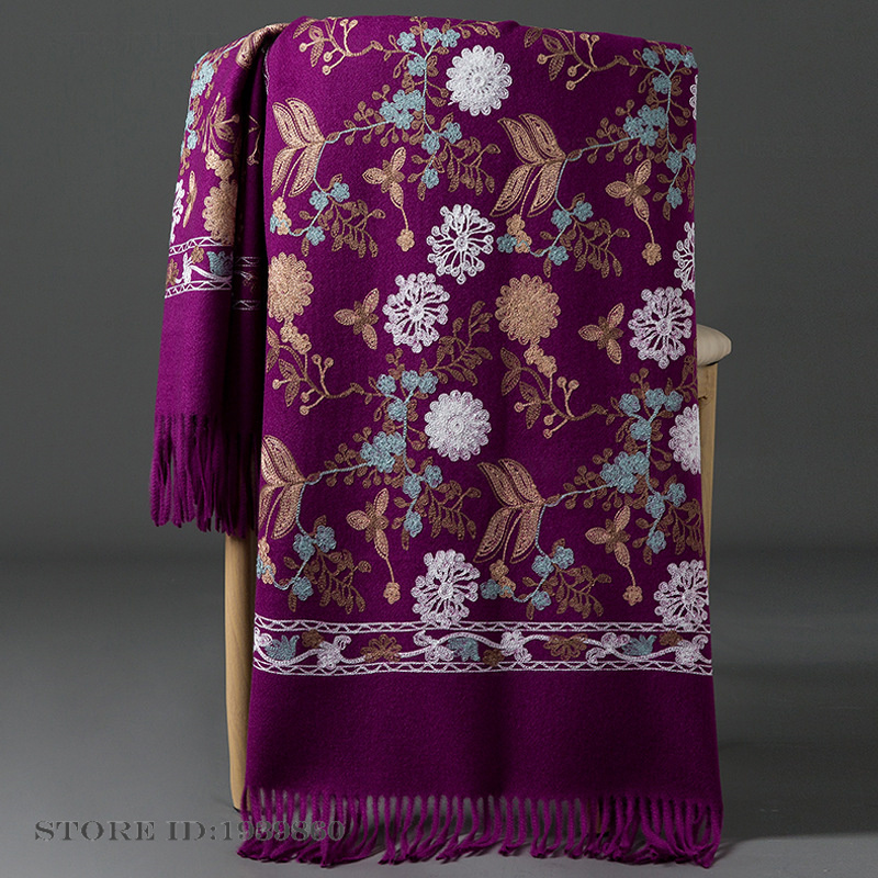 Женский кашемировый пашминовый – обзор и цена Woven Scarf Blanket